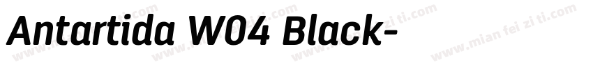 Antartida W04 Black字体转换